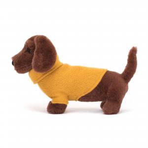 Sweater Sausage Dog Yellow - L: 16 cm x l: 7 cm x h: 14 cm - Jellycat - S3SDY