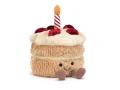 Peluche Amuseable Birthday Cake - L: 12 cm x l: 12 cm x h: 16 cm - Jellycat - A2BC