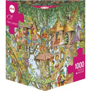 Puzzle 1000p Triang Korky Paul Tree Lodges Heye - Heye - 29990