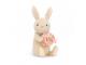 Peluche Bonnie Bunny with Egg - L: 6 cm x l: 8 cm x h: 15 cm