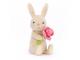 Bonnie Bunny with Peony - L: 6 cm x l: 8 cm x h: 15 cm