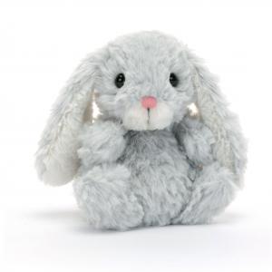 Peluche Yummy Bunny Silver - L: 7 cm x l: 9 cm x h: 15 cm - Jellycat - YUM6SB