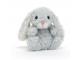 Peluche Yummy Bunny Silver - L: 7 cm x l: 9 cm x h: 15 cm
