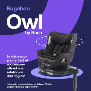 Siège-auto dos route Bugaboo Owl by nuna - noir - Bugaboo - 400004001