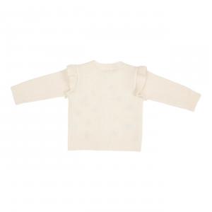 Cardigan en tricot avec broderie Soft White  - 62 - Little-dutch - CL25392301