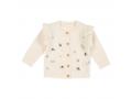 Cardigan en tricot avec broderie Soft White  - 80 - Little-dutch - CL25392601