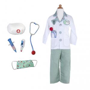Set de docteur avec accessoires, vert, taille US 3-4 - Great Pretenders - 81203