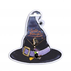 Collier sorcière et bague chat noir - Great Pretenders - 86137
