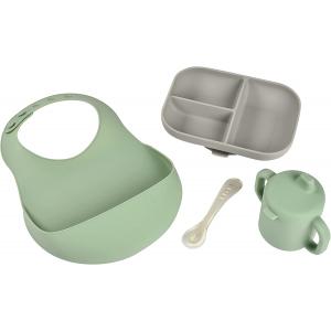 Pick 'n' Snack vert sauge - tasse à goûter en silicone - Beaba - 913564