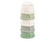 Boîte doseuse - 4 compartiments - Cotton white/Sage green
