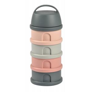Boîte doseuse - 4 compartiments - Mineral grey/pink - Beaba - 911713