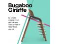 Chaise haute Bugaboo Giraffe base bois chaud/gris - Bugaboo - 200001007