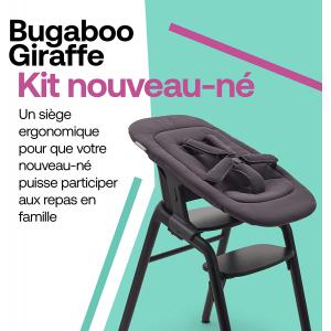 Kit Nouveau-né Gris Tornade (Newborn Set) pour chaise haute Bugaboo Giraffe - Bugaboo - 200004008