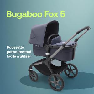 Poussette Bugaboo Fox 5 complète GRAPHITE - Bleu tempête noir (Stormy Blue) - Bugaboo - 100051001