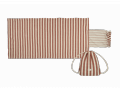 Ensemble de sac à serviettes de plage portofino 68x140 - RUSTY RED STRIPES - Nobodinoz - PFBEACHTOWELSET-017