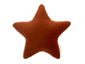 Coussin velours étoile aristote 40x40 - WILD BROWN - Nobodinoz - ARISTOTEVELVET-005