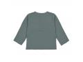 T-shirt manches longues mousseline GOTS vert pétrole, 62/68, 03-06 mois - Lassig - 1531040597-68