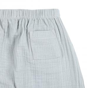 Pantalon en mousseline GOTS bleu poudré, 74/80, 7-12 mois - Lassig - 1531043173-80