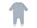 Pyjama avec pieds GOTS Blocks bleu clair, 50/56, 0-2 mois - Lassig - 1531027069-56