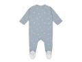 Pyjama avec pieds GOTS Blocks bleu clair, 50/56, 0-2 mois - Lassig - 1531027069-56