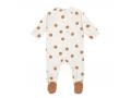 Pyjama avec pieds GOTS Big Dots blanc cassé, 50/56, 0-2 mois - Lassig - 1531027167-56