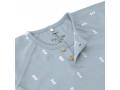 T-Shirt manches longues GOTS Blocks bleu clair, 74/80, 7-12 mois, bouton devant - Lassig - 1531012069-80