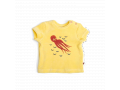 HECTOR Tee-shirt 3m bouclette éponge jaune motif pieuvre  - 3 mois - Moulin Roty - 719784
