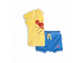 HECTOR Tee-shirt 3m bouclette éponge jaune motif pieuvre  - 3 mois - Moulin Roty - 719784