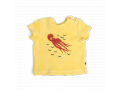 HECTOR Tee-shirt 18m bouclette éponge jaune motif pieuvre  - 18 mois - Moulin Roty - 719787
