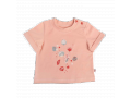 HELINE Tee-shirt 3m jersey rose motif coquillages - 3 mois - Moulin Roty - 719790