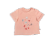 HELINE Tee-shirt 3m jersey rose motif coquillages - 3 mois