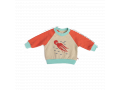 HERCULE Sweat-shirt 6m molleton flammé bicolore motif pieuvre  - 6 mois - Moulin Roty - 719898