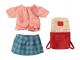 Vêtements et sac, Souris grande soeur - Rouge - H: 1,5 cm x L : 9 cm x l: 9 cm
