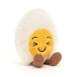 Peluche Amuseable Boiled Egg Laughing - L: 4 cm x l: 8 cm x h: 14 cm - Jellycat - BE6LAUN