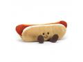 Peluche Amuseable Hot Dog - L: 7 cm x l: 25 cm x h: 11 cm - Jellycat - A6HDN