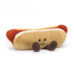 Peluche Amuseable Hot Dog - L: 7 cm x l: 25 cm x h: 11 cm - Jellycat - A6HDN