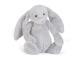 Peluche Bashful Silver Bunny Huge - L: 12 cm x l: 21 cm x h: 51 cm
