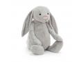Peluche Bashful Silver Bunny Really Really Big - L: 46 cm x l: 46 cm x h: 108 cm - Jellycat - BARRB1SBN