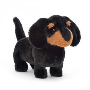 Freddie Sausage Dog Small - L: 17 cm x l: 5 cm x h: 13 cm - Jellycat - FR6SDN