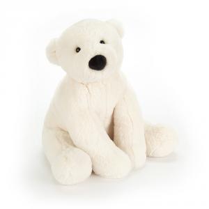 Peluche Perry Polar Bear Medium - L: 22 cm x l: 25 cm x h: 26 cm - Jellycat - PE2PBLN
