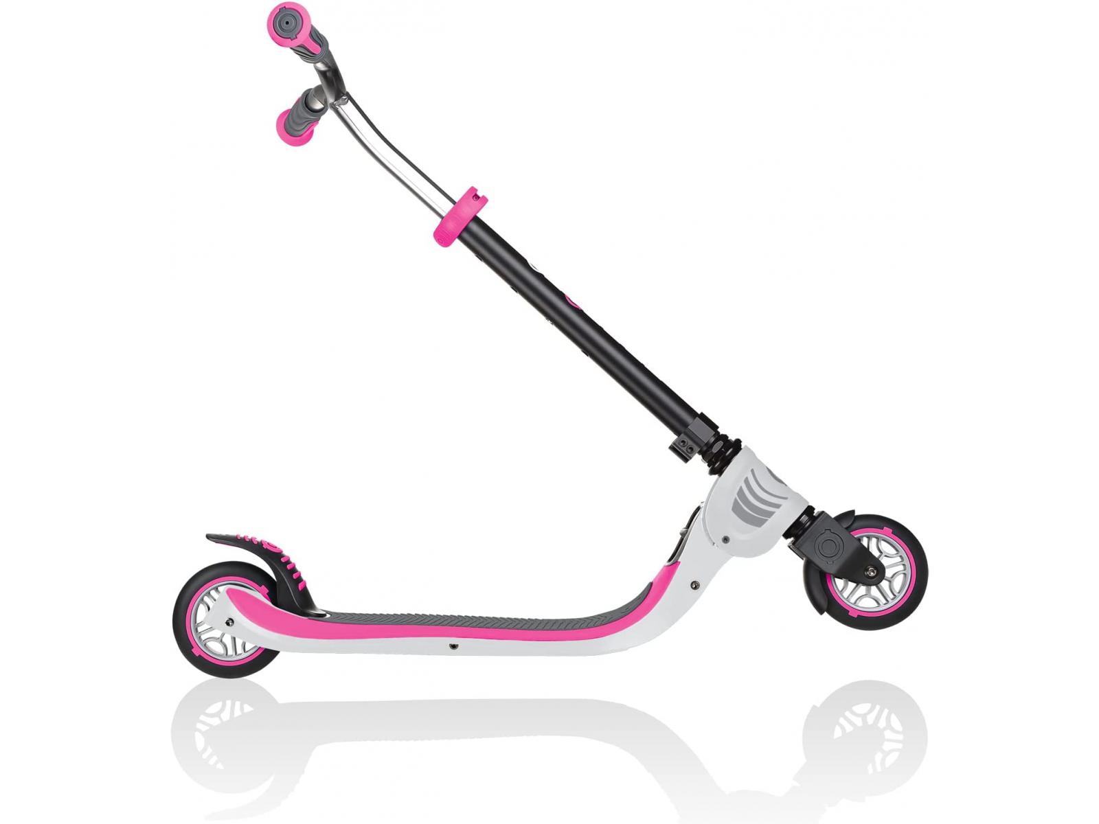 Globber - Trottinette 2 roues FLOW 125 FOLDABLE White / Pink