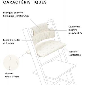 Coussin Tripp Trapp® Classic Wheat Cream pour chaise Tripp Trapp - Stokke - 100380