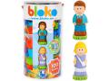 Tube de 100 blocs Bloko et 2 personnages en 3D - BLOKO - 1-503664-AA