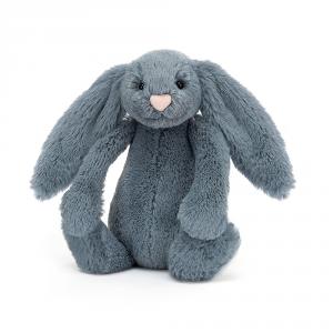 Bashful Dusky Blue Bunny Small - L: 8 cm x l: 9 cm x h: 18 cm - Jellycat - BASS6DUSKBN