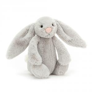 Peluche Bashful Silver Bunny Small - L: 8 cm x l: 9 cm x h: 18 cm - Jellycat - BASS6BSNN