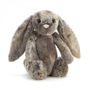 Peluche Bashful Cottontail Bunny Medium - L: 9 cm x l: 12 cm x h: 31 cm - Jellycat - BAS3BWN