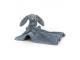 Peluche Bashful Dusky Blue Bunny Soother - L: 13 cm x l: 34 cm x h: 34 cm