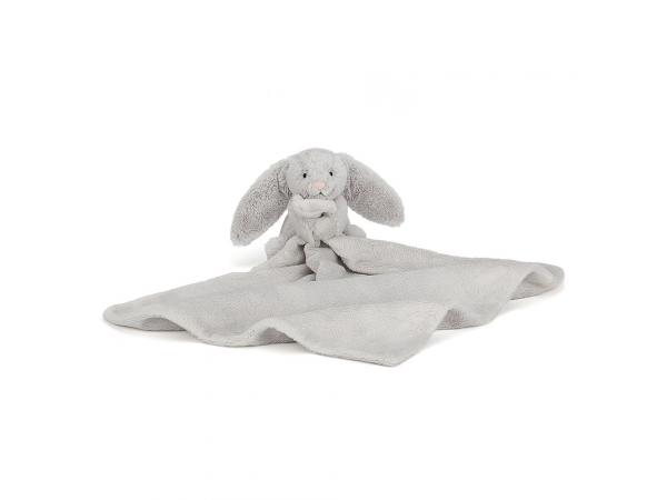 Bashful silver bunny soother - l: 13 cm x l: 34 cm x h: 34 cm