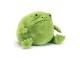 Peluche Ricky Rain Frog Large - L: 26 cm x l: 30 cm x h: 25 cm