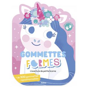 Gommettes formes - l'aventure de petite licorne - Auzou - 9791039511803